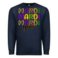 Navy mardi mardi mardi gras Premium Sweatshirt - OliviaCreatesArt