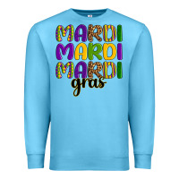 Ocean Blue mardi mardi mardi gras Premium Sweatshirt - OliviaCreatesArt