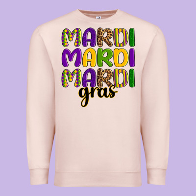 Mardi Mardi Mardi Gras Premium Sweatshirt Designed By Oliviacreatesart
