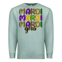 Seafoam mardi mardi mardi gras Premium Sweatshirt - OliviaCreatesArt