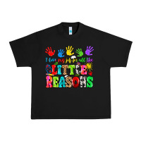 Black I love my job for all the little reasons Urban Heavy Tee - MaliasSmallBusiness