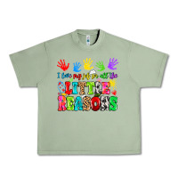 Oil Green I love my job for all the little reasons Urban Heavy Tee - MaliasSmallBusiness