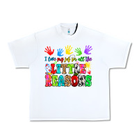White I love my job for all the little reasons Urban Heavy Tee - MaliasSmallBusiness