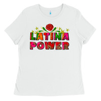 White latina power Ladies Tee - AdoDesignShop