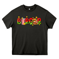 Asphalt burger with coke and stars Heavy Core Tee - AdoDesignShop