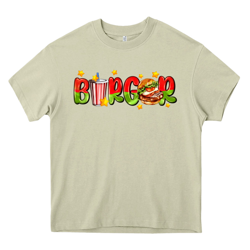 Burger With Coke And Stars Heavy Core Tee by AdoDesignShop | Teevron