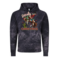 Cloud Black howdy christmas cowboy santa Vintage Hoodie - MaliasSmallBusiness