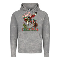 Cloud Rock howdy christmas cowboy santa Vintage Hoodie - MaliasSmallBusiness