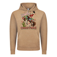 Vintage Coffee howdy christmas cowboy santa Vintage Hoodie - MaliasSmallBusiness
