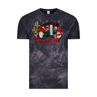 Cloud Black merry christmas gnome caravan Vintage Tee - JahusDesignShop