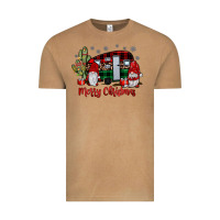 Vintage Camel merry christmas gnome caravan Vintage Tee - JahusDesignShop