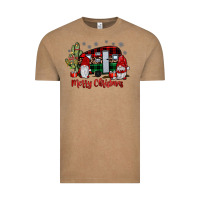 Vintage Coffee merry christmas gnome caravan Vintage Tee - JahusDesignShop