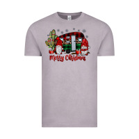 Vintage Zinc merry christmas gnome caravan Vintage Tee - JahusDesignShop