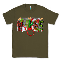 Army Green nurse christmas Classic Tee - MaliasSmallBusiness