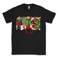 Black nurse christmas Classic Tee - MaliasSmallBusiness
