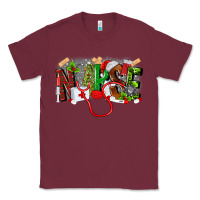 Burgundy nurse christmas Classic Tee - MaliasSmallBusiness