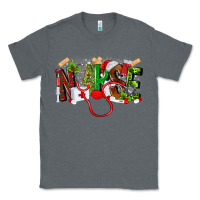 Charcoal Heather nurse christmas Classic Tee - MaliasSmallBusiness