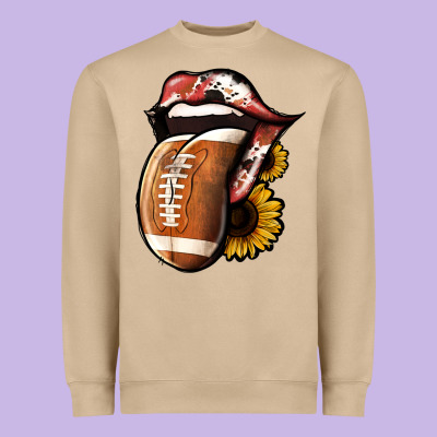 Football Heavyweight Sweatshirt Designed By Jasminsmagicworld