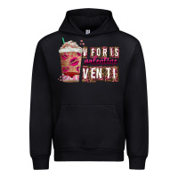 Black V For is Valentine Venti Urban Hoodie - CowhideDigitalArt