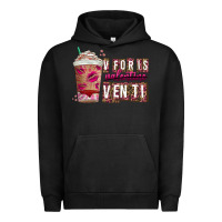 Pigment Black V For is Valentine Venti Urban Hoodie - CowhideDigitalArt
