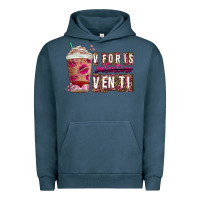Pigment Midnight Navy V For is Valentine Venti Urban Hoodie - CowhideDigitalArt