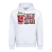 White V For is Valentine Venti Urban Hoodie - CowhideDigitalArt