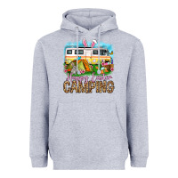 Heather Grey Happy Easter camping Heavyweight Hoodie - OliviaCreatesArt