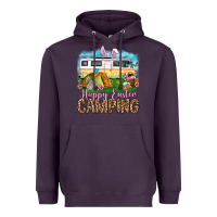Plum Happy Easter camping Heavyweight Hoodie - OliviaCreatesArt