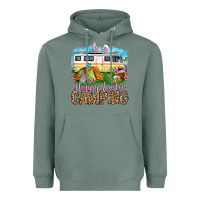 Sage Happy Easter camping Heavyweight Hoodie - OliviaCreatesArt