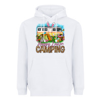 White Happy Easter camping Heavyweight Hoodie - OliviaCreatesArt