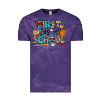 Cloud Purple first day of school Vintage Tee - NancyCooperArtShop