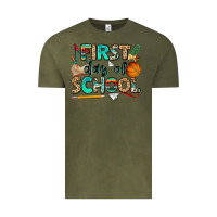 Vintage Olive first day of school Vintage Tee - NancyCooperArtShop