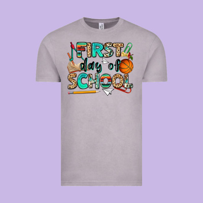 First Day Of School Vintage Tee Designed By Nancycooperartshop