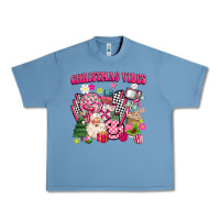 Pebble Blue retro pink christmas vibes Urban Heavy Tee - MaliasSmallBusiness