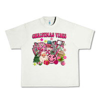 Pistachio retro pink christmas vibes Urban Heavy Tee - MaliasSmallBusiness