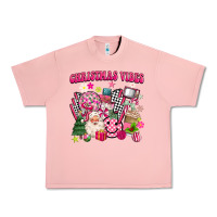 Salmon retro pink christmas vibes Urban Heavy Tee - MaliasSmallBusiness