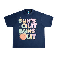 Navy sun's out buns out Urban Heavy Tee - JahusDesignShop