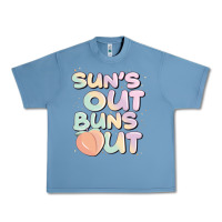 Pebble Blue sun's out buns out Urban Heavy Tee - JahusDesignShop