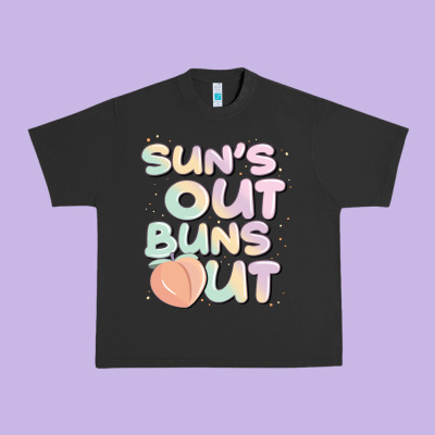 Sun's Out Buns Out Urban Heavy Tee Designed By Jahusdesignshop