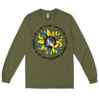 Army Green down syndrome Long Sleeve Tee - Artiststas