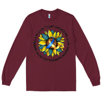 Burgundy down syndrome Long Sleeve Tee - Artiststas