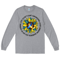 Heather Grey down syndrome Long Sleeve Tee - Artiststas