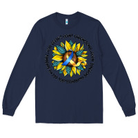 Navy down syndrome Long Sleeve Tee - Artiststas