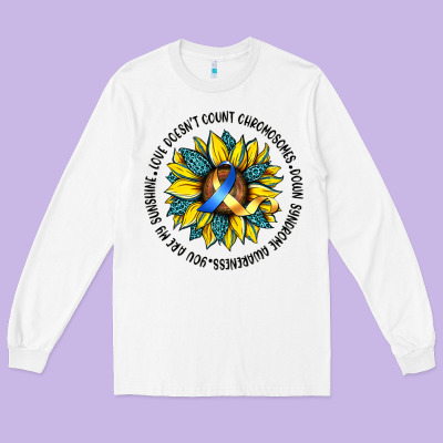 Down Syndrome Long Sleeve Tee Designed By Artiststas