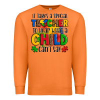 Carrot it takes a special teacher to hear what a child can't say Premium Sweatshirt - OliviaCreatesArt