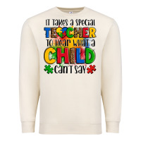 Sandshell it takes a special teacher to hear what a child can't say Premium Sweatshirt - OliviaCreatesArt