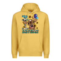 Antique Gold My first Birthday baby cow sunflower Premium Hoodie - HowdyJamesFarm