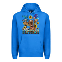 True Royal My first Birthday baby cow sunflower Premium Hoodie - HowdyJamesFarm