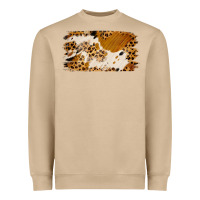 Mushroom leopard cowhide brushstroke Heavyweight Sweatshirt - Jasminsmagicworld