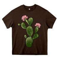 Chocolate Brown cactus 2 Heavy Core Tee - JahusDesignShop